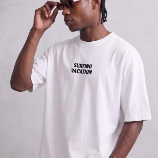CAMISETA OVERSIZE DE ALGODON BOXI FIT
