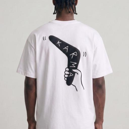 CAMISETA BLANCA OVERSIZE DE ALGODON BOXI FIT [1]