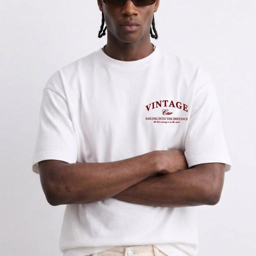 CAMISETA OVERSIZE DE ALGODON BOXI FIT