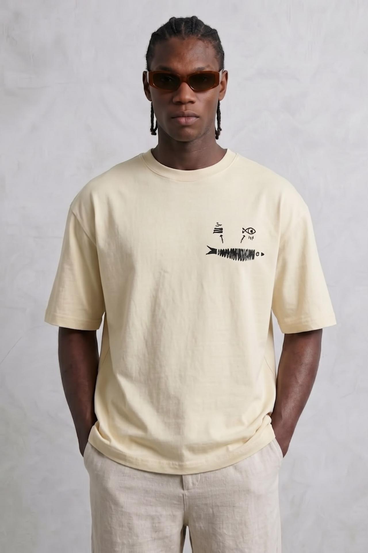 CAMISETA OVERSIZE DE ALGODON BOXI FIT