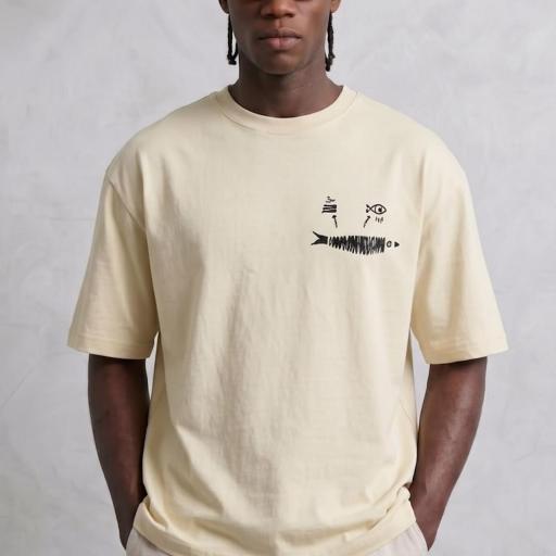 CAMISETA OVERSIZE DE ALGODON BOXI FIT
