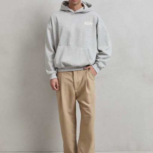 SUDADERA  OVERSIZE  CON INTERIOR FORRO POLAR 
