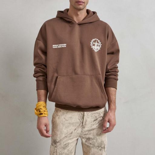 SUDADERA  OVERSIZE  CON INTERIOR FORRO POLAR 