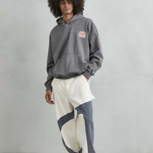 SUDADERA  OVERSIZE  CON INTERIOR FORRO POLAR 