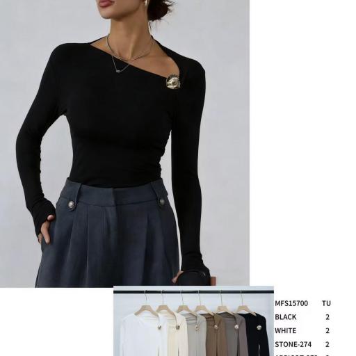 JERSEY ASIMETRICO CON DETALLES 