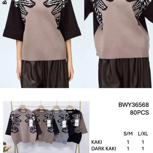 MAXI JERSEY CON DETALLES BORDADOS 