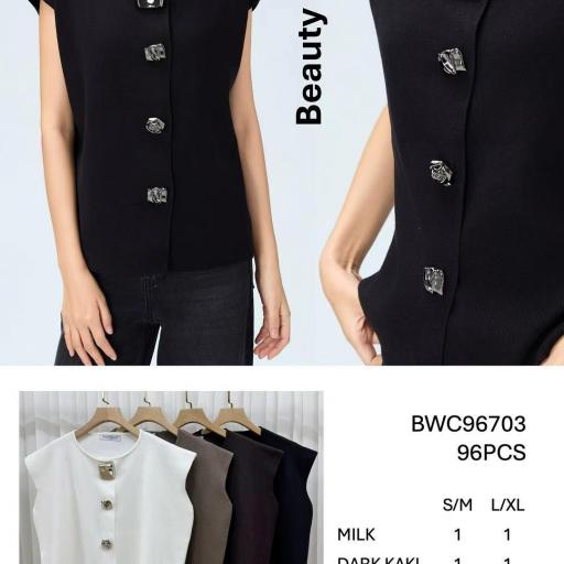 CHAQUETA DE PUNTO CON BOTONES 