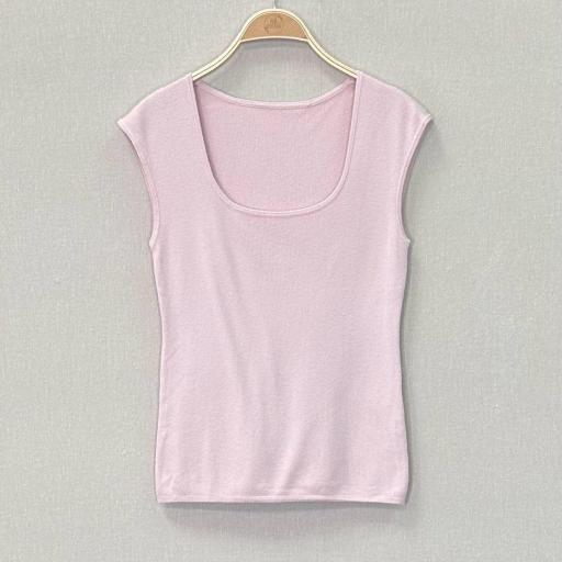 BLUSA  DE PUENTO MAGA CORTA CON CUELLO CUADRADO   [2]