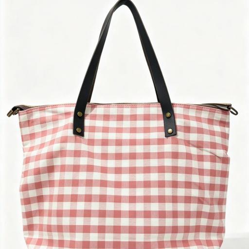 BOLSO CON CREMALLERA  Y ASA DE COLOR NEGRA 