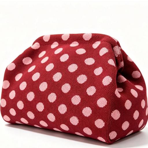 BOLSO  DE TELA  LUNARES 