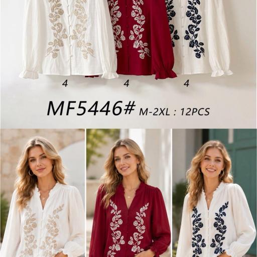 CAMISA CON BORDADO DECORATIVO  [0]