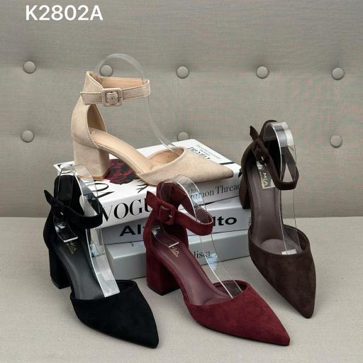 ZAPATO CON TACON MEDIO CON TIRA AJUSTABLE  [0]