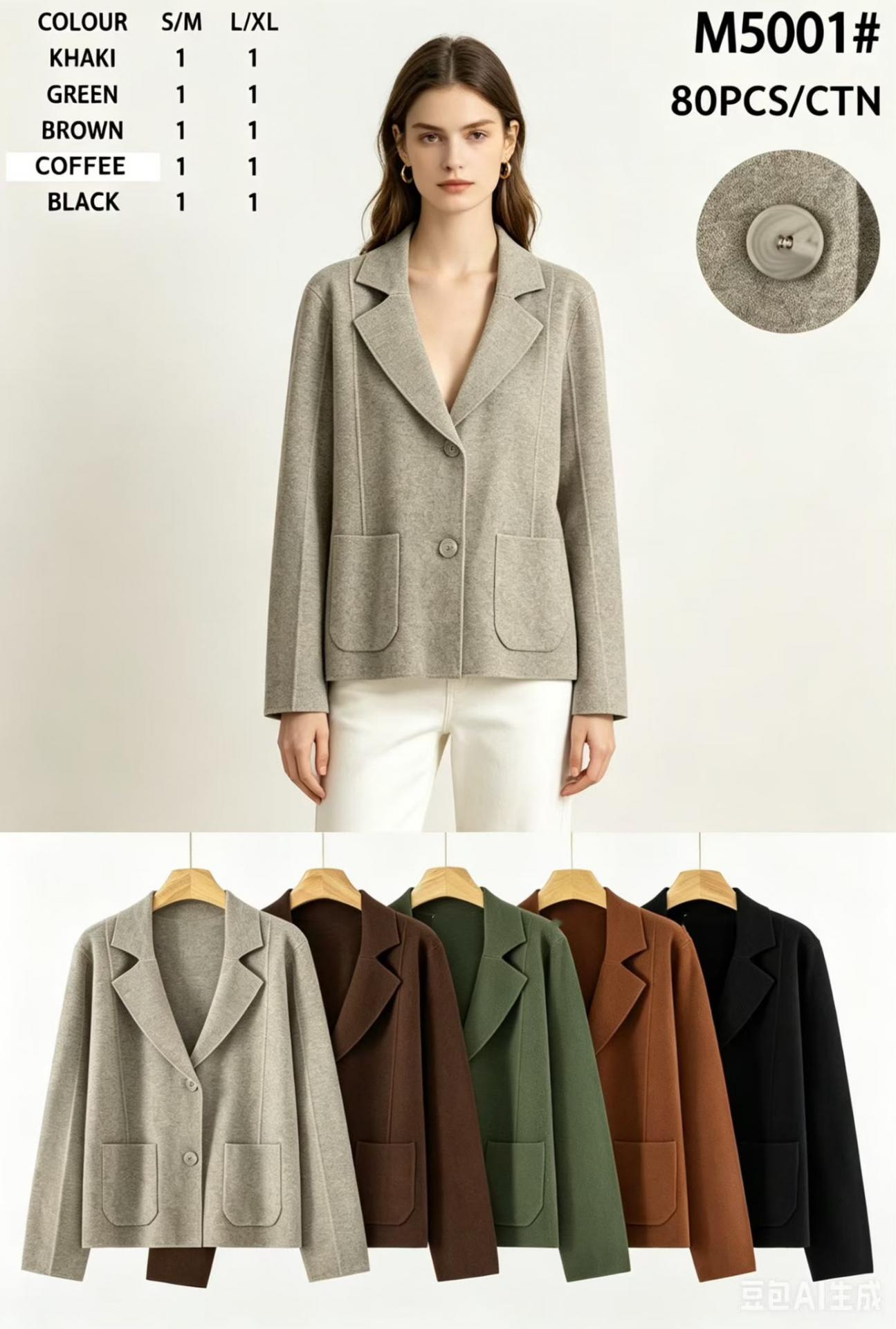 CHAQUETA TIPO BLAZER CON BOOSILLOS