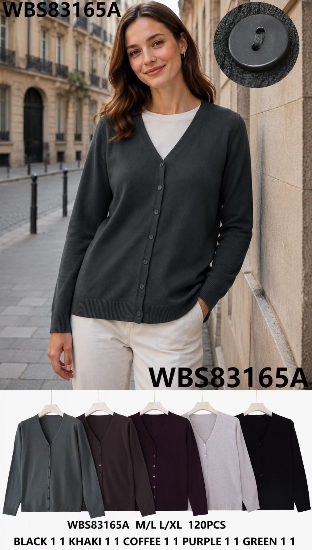 CARDIGAN CLASICO CON BOTONES