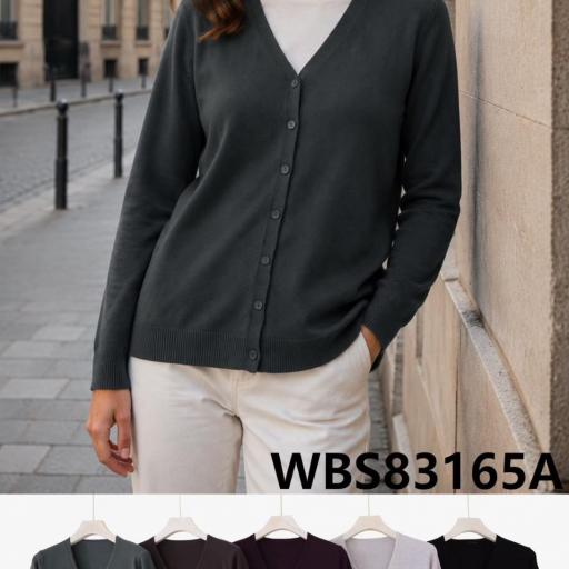 CARDIGAN CLASICO CON BOTONES