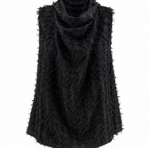 BLUSA MANGA CORTA SILUETA FLUIDA Y HOLGADA