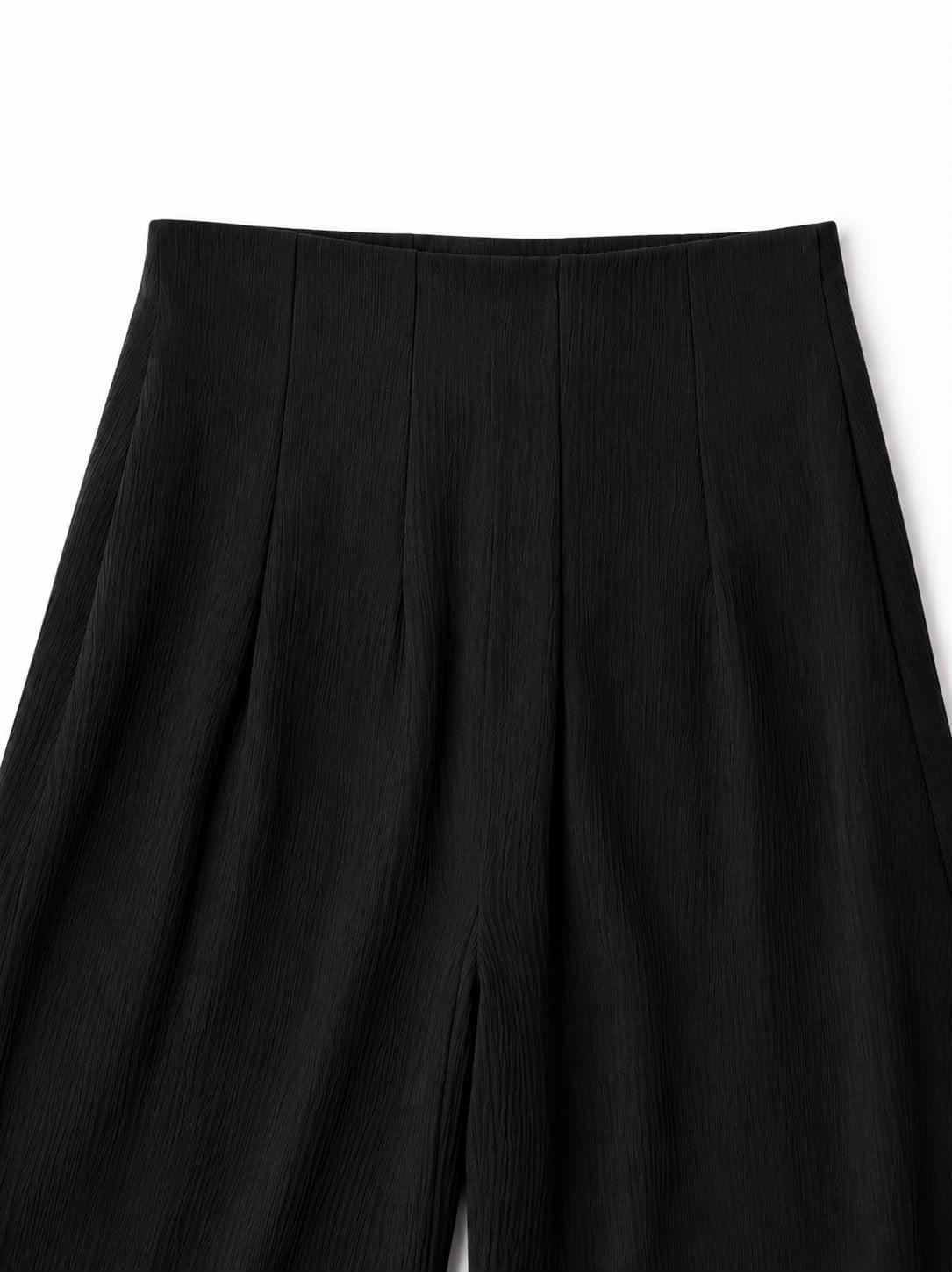 PANTALON TIRO ALTO Y PLIEGUES