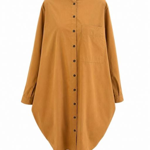 CAMISA O VESTIDO CAMISERO DE CORTE OLGADO  [2]