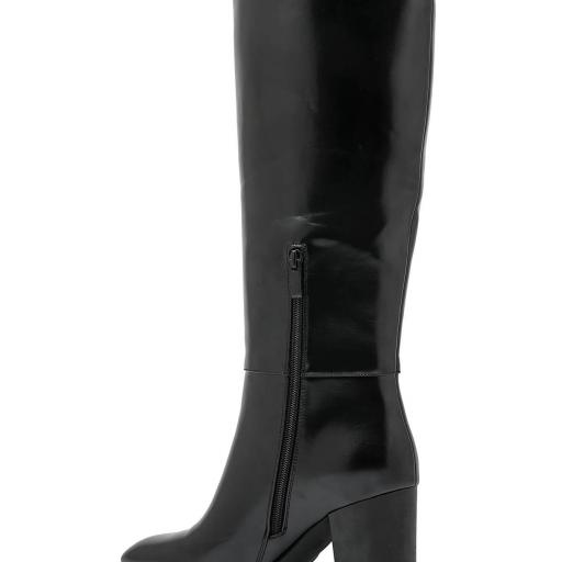 BOTA CAÑA ALTA HEBILLA METALICA EN TONO  DORADO  [1]