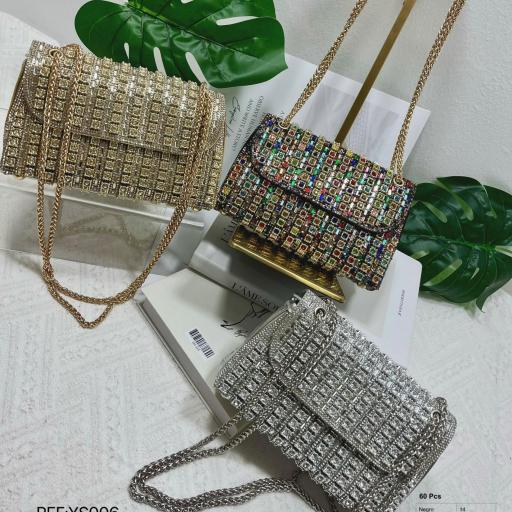 BOLSO FIETA BRILLANTE ASA METALICA