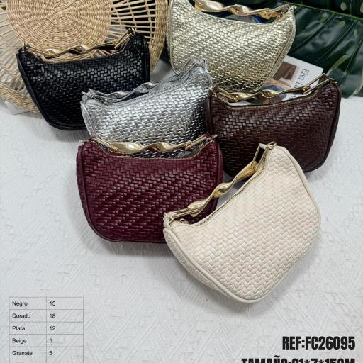 BOLSO FIESTA DISEÑO TRNZADO 