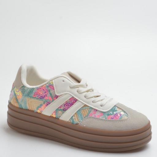 ZAPATILLAS CASUALES CON DETALLES CON SUELA DE GOMA [0]