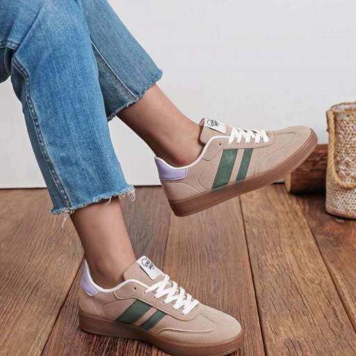 ZAPATILLAS CASUALES CON DETALLES CON SUELA DE GOMA [1]
