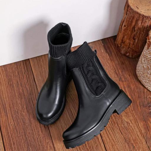 BOTIN CASUAL POLIPIEL CON DETALLES