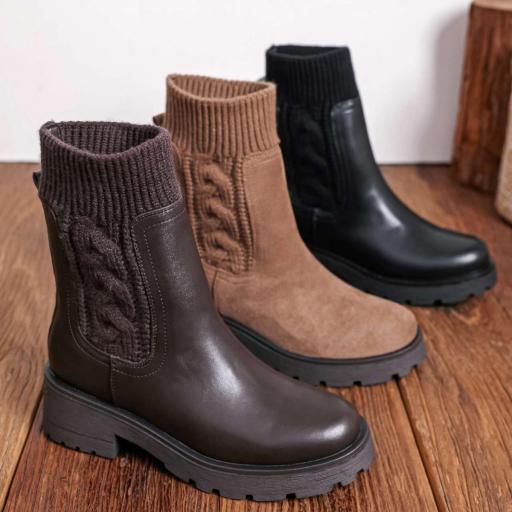 BOTIN CASUAL POLIPIEL CON DETALLES [1]