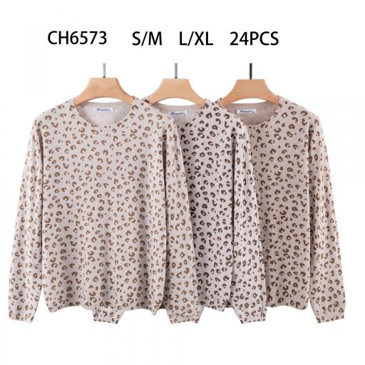 JERSEY LIGERO DE MANGA LARGA ESTAMPADO LEOPARTO  [1]