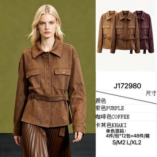 CHAQUETA DE ESTILO CARGO CINTURON INTEGRADO O DESMONTABLE 