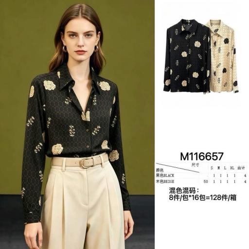 CAMISA MANGA LARGA CON BOTONES 