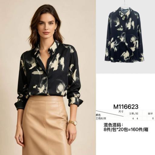 CAMISA  MANGA LARGA  CON BOTONES  [0]