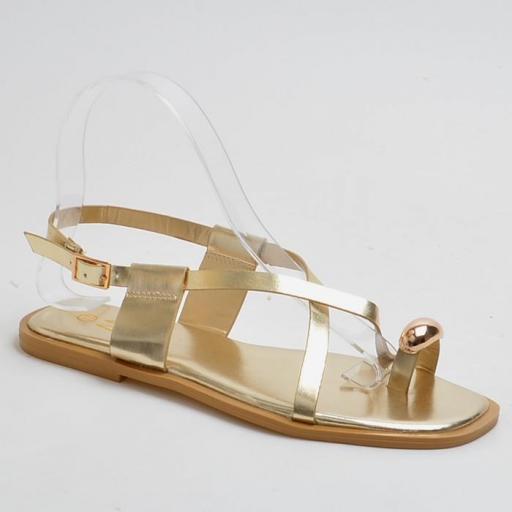 SANDALIAS PLANAS POLIPIEL 