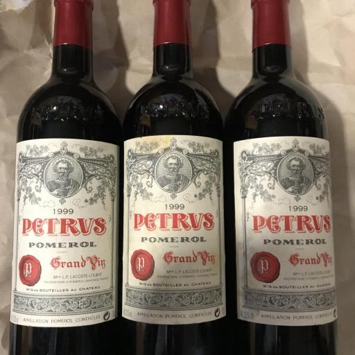 3 botellas Petrus 1999