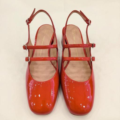 Zapatos Mary Jane rojos