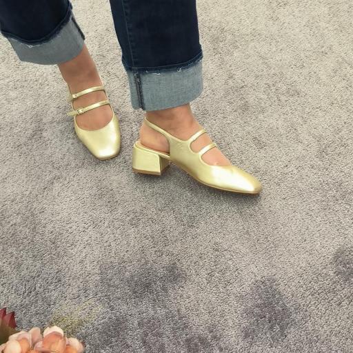 Zapatos Mery Jane dorado [3]