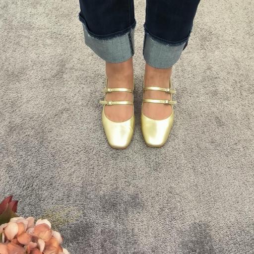 Zapatos Mery Jane dorado [2]