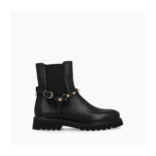 Botín chelsea en piel negra de Lodi [0]