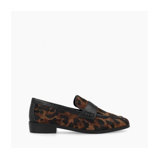 Mocasines de mujer en piel efecto animal print de Lodi [0]