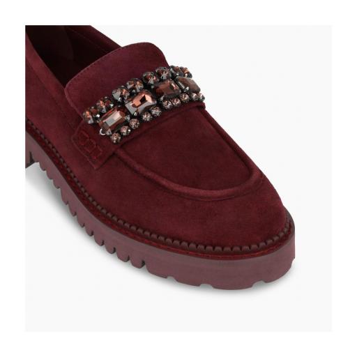 Mocasín ante burdeos con pedrería de Lodi [0]