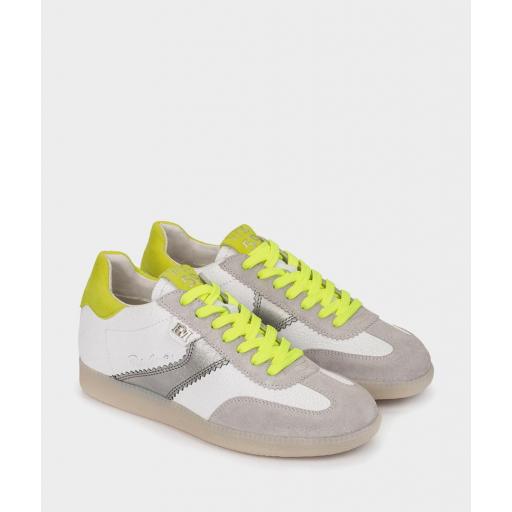 Zapatilla deportiva MINESOTA blanca y lima [1]