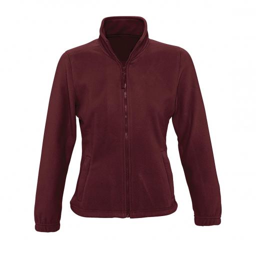 Forro polar mujer 300 grs color burdeos - línea essential