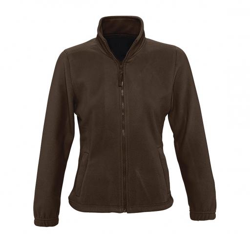 Forro polar mujer 300 grs color chocolate - línea premium