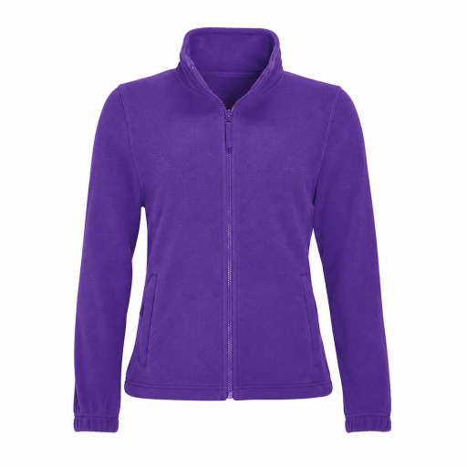 Forro polar mujer 300 grs color morado oscuro - línea premium