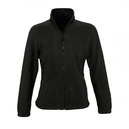 Forro polar mujer 300 grs color negro - línea essential