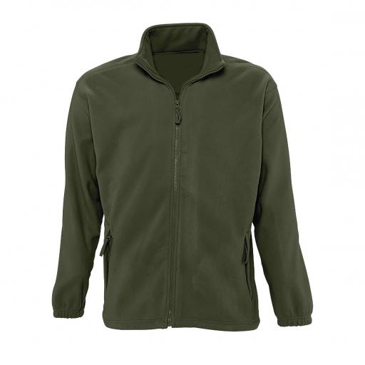 Forro polar unisex 300 grs color army - línea essential