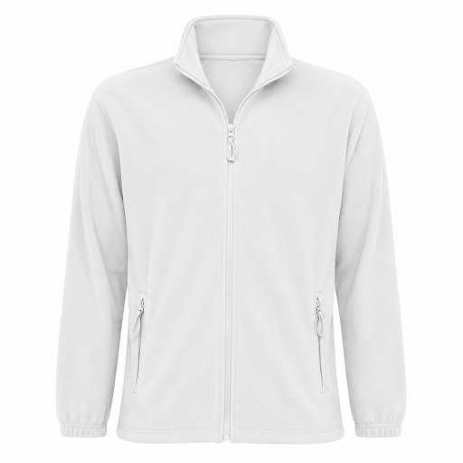 Forro polar unisex 300 grs color blanco - línea premium