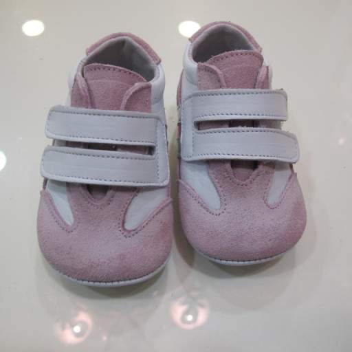 Zapato niña rosa y blanco Tinny shoes