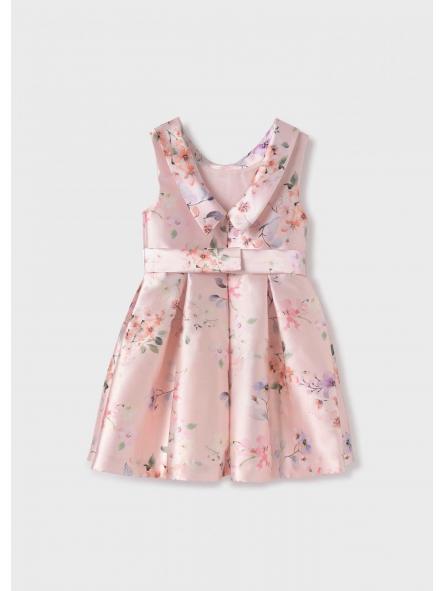 Vestido de tirantes de ceremonia niña ABEL Y LULA mikado estampado 5079 [2]